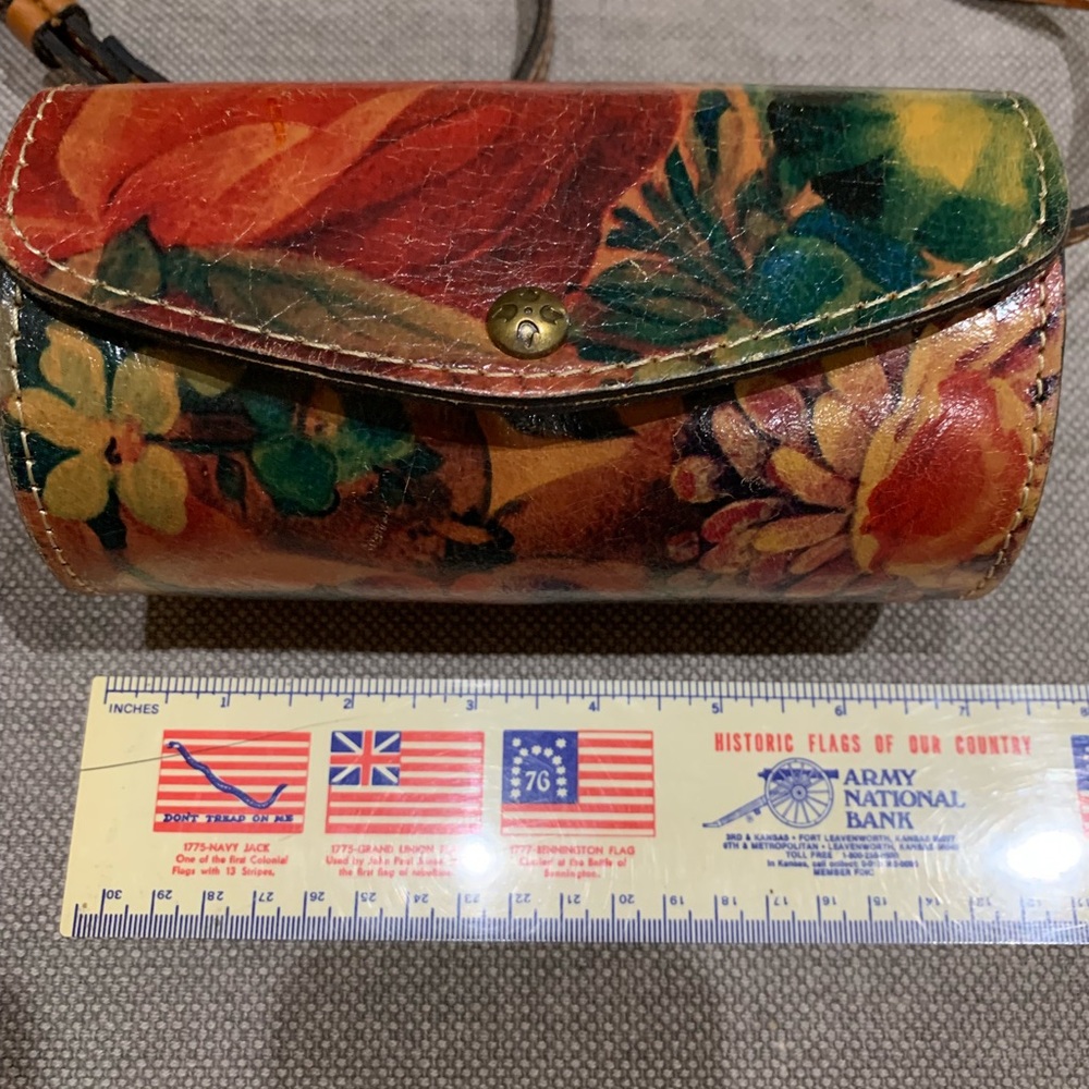 Patricia Nash Floral Mini Barrel Crossbody - Picture 8 of 9